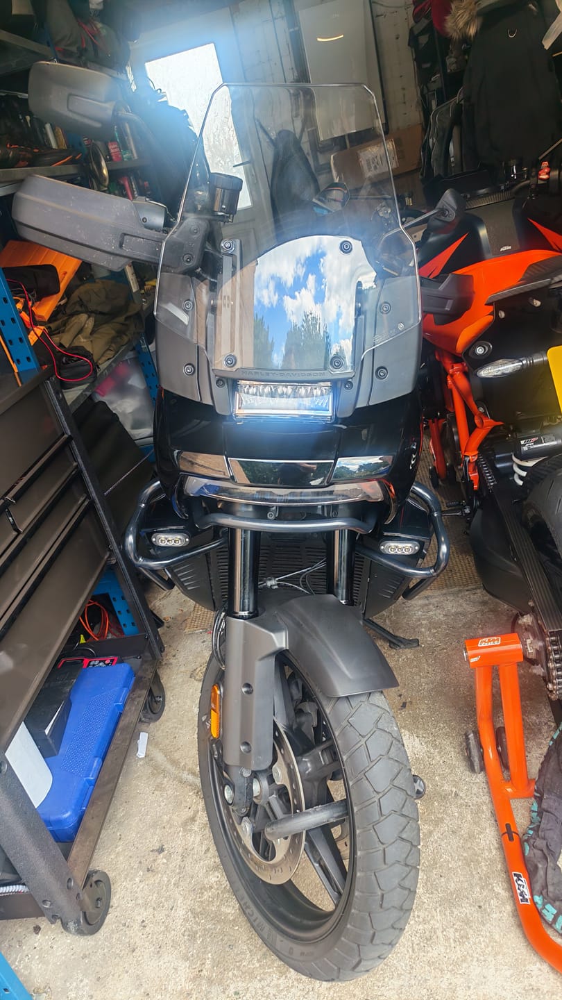 Customer photo review of Plug-&-Play Front T3 Turn Signal Upgrade Kit for Harley-Davidson Pan America 1250