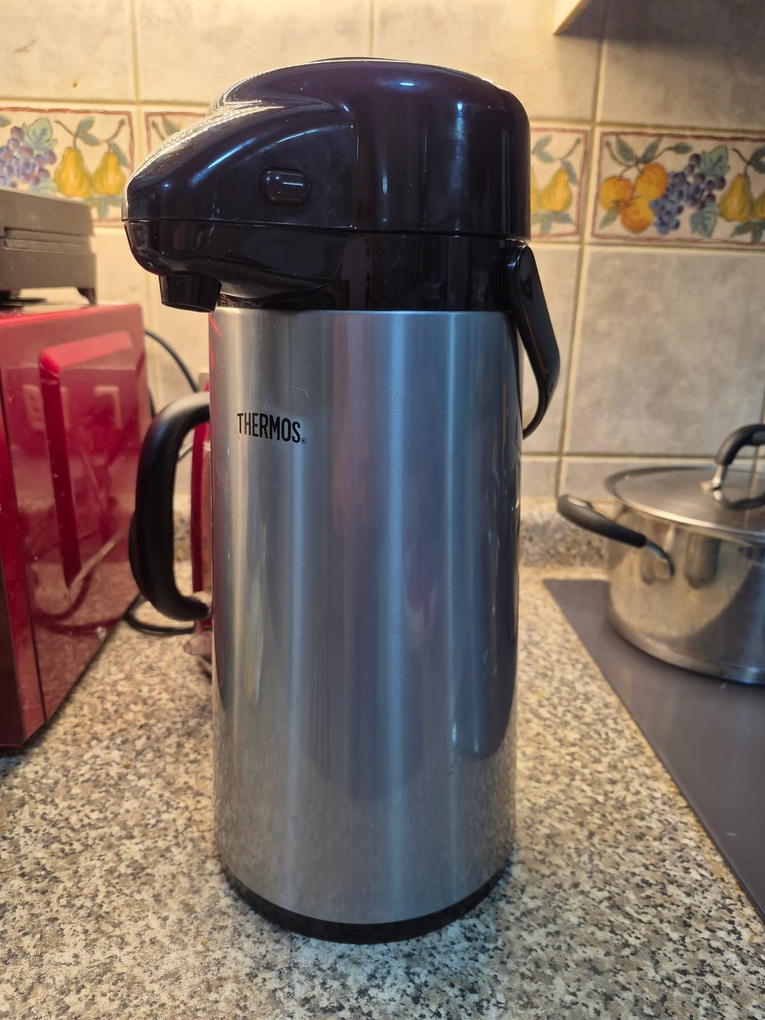 Customer photo review of THERMO SIFÓN DE VIDRIO 1.9LT COLOR ACERO C/CAJA
