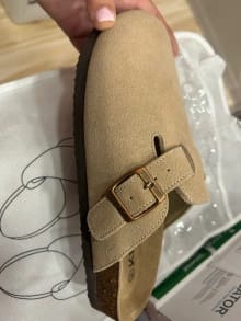 Customer photo review of Mule Confort Suede - Breya