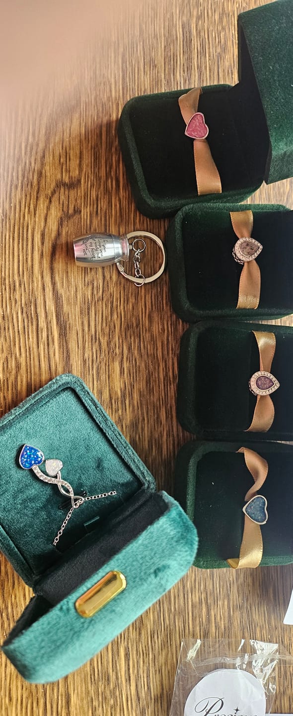 Customer photo review of Forever In My Heart Silver Slider Bead Keepsake Charm