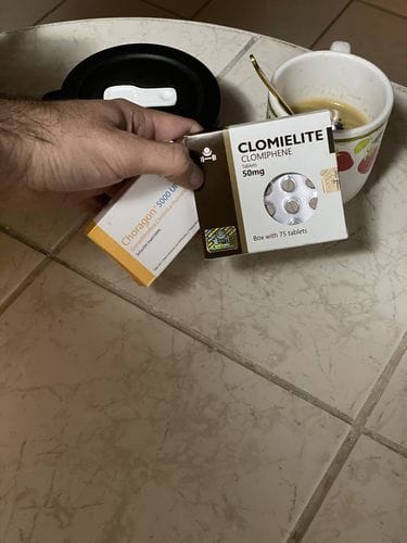 Customer photo review of Paquete Post-ciclo para principiantes o intermedios | Gonadotropina (HCG), & Clomifeno
