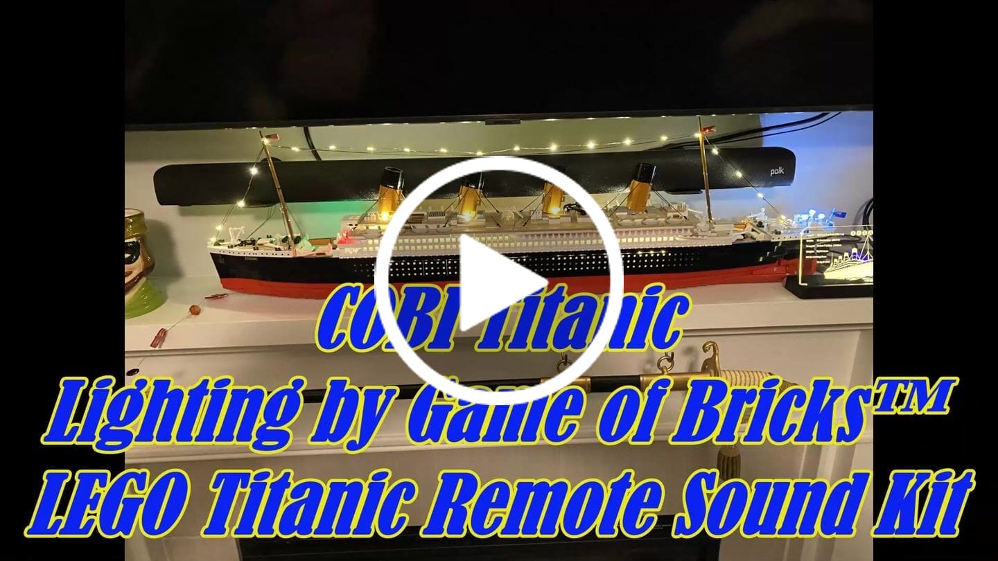 Customer video review of COBI R.M.S. Titanic 1:300 Scale : Set #1686