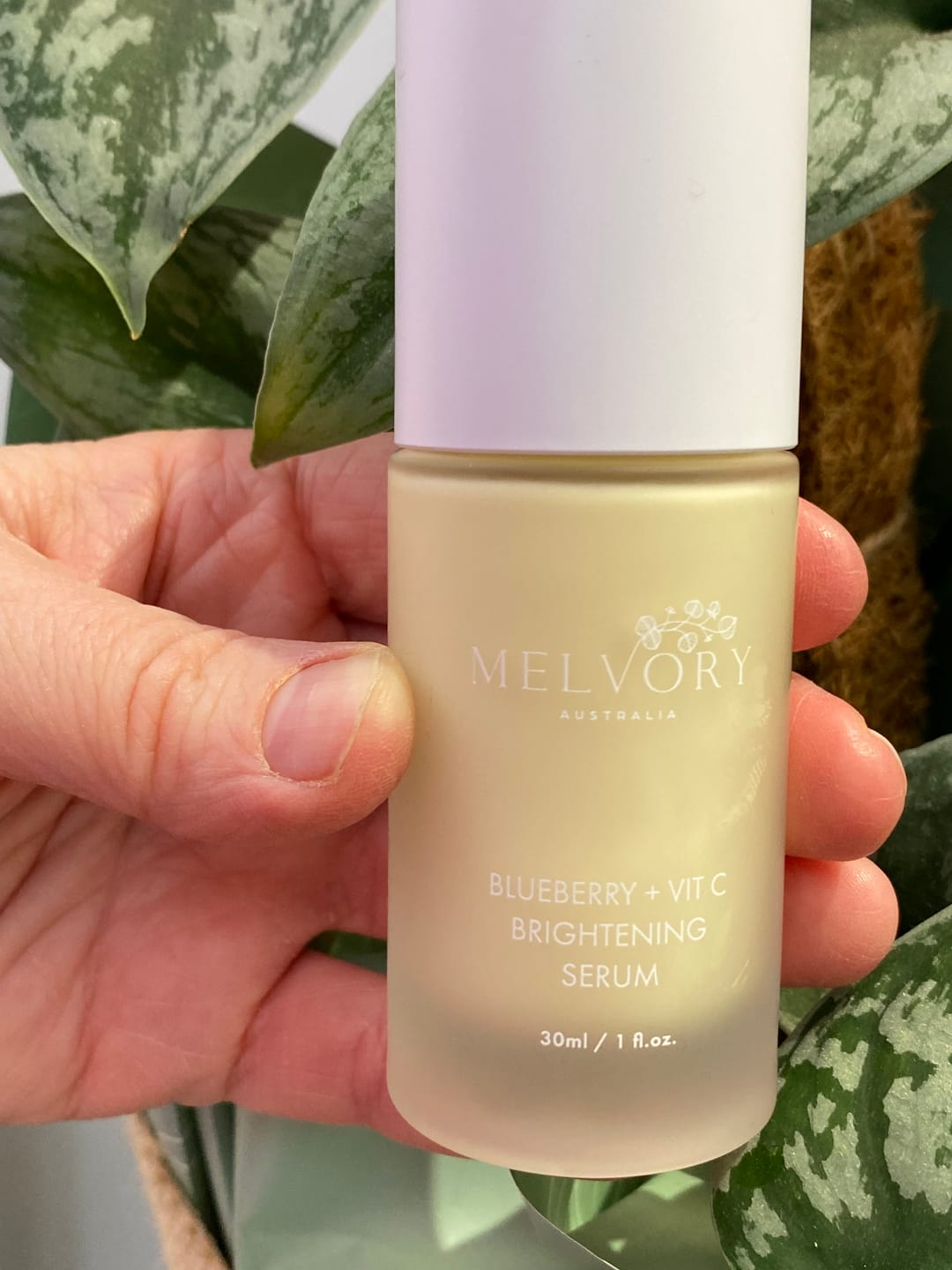 Customer photo review of Blueberry + Vit C Brightening Serum