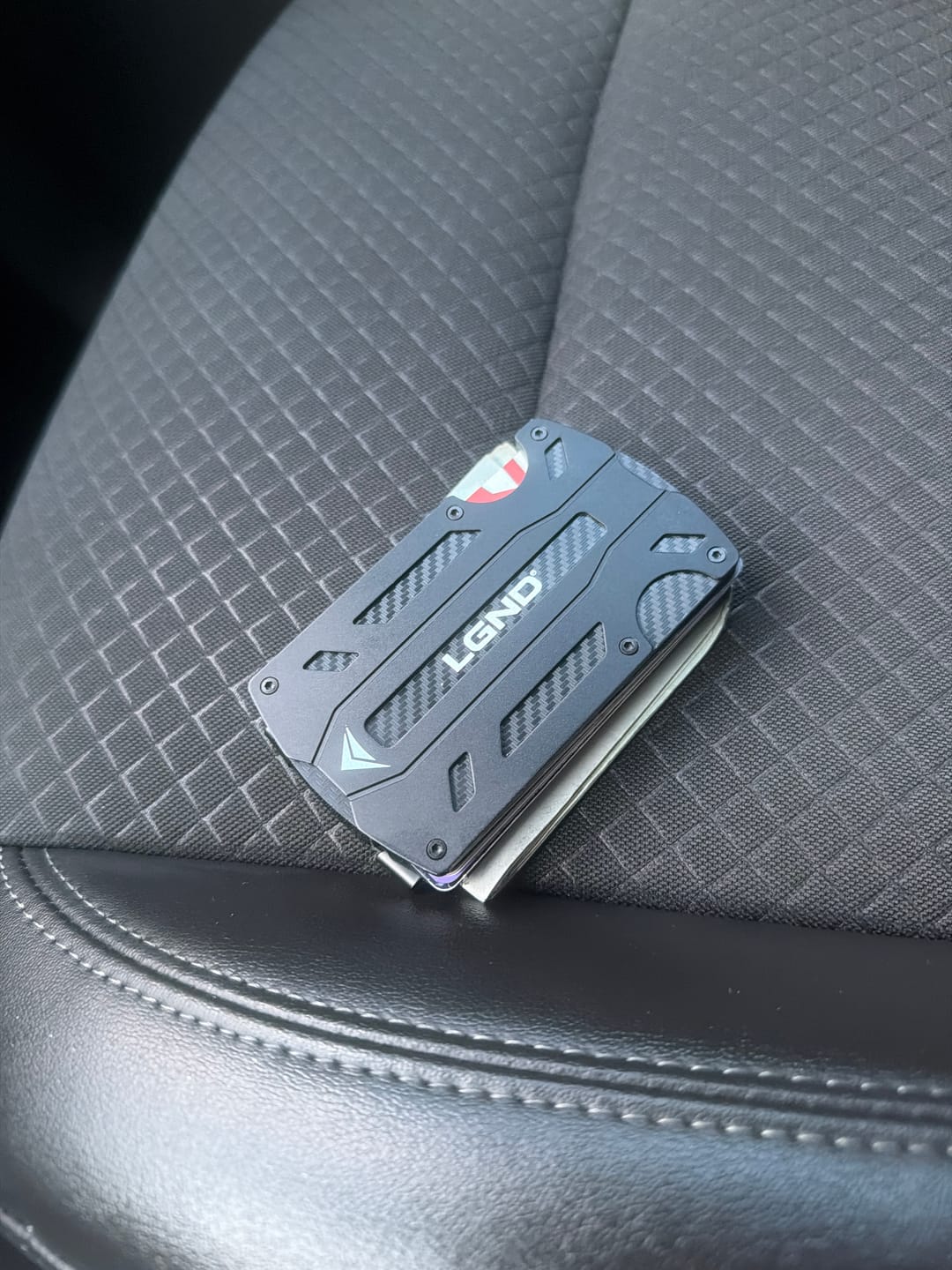 Customer photo review of LGND Outdoors® Tactical Wallet — Aircraft-Grade Aluminum