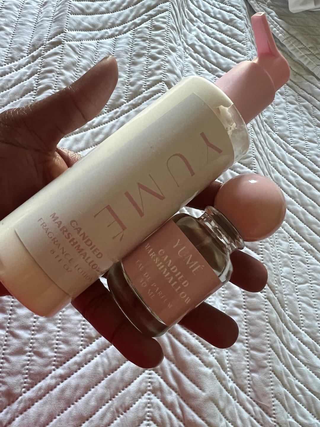 Customer photo review of CANDIED MARSHMALLOW FRAGRANCE LOTION