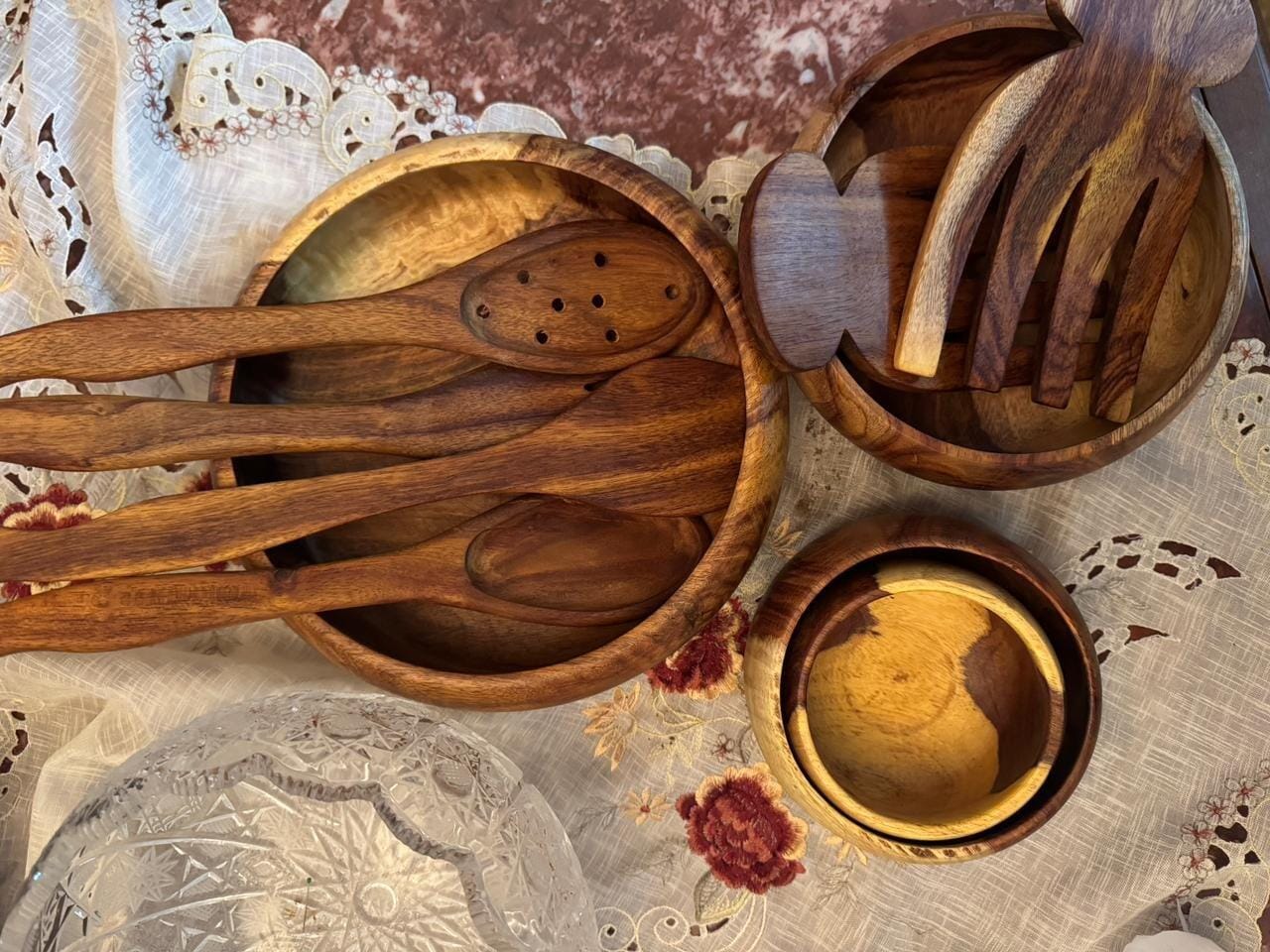 Customer photo review of Wooden Cooking Spoons