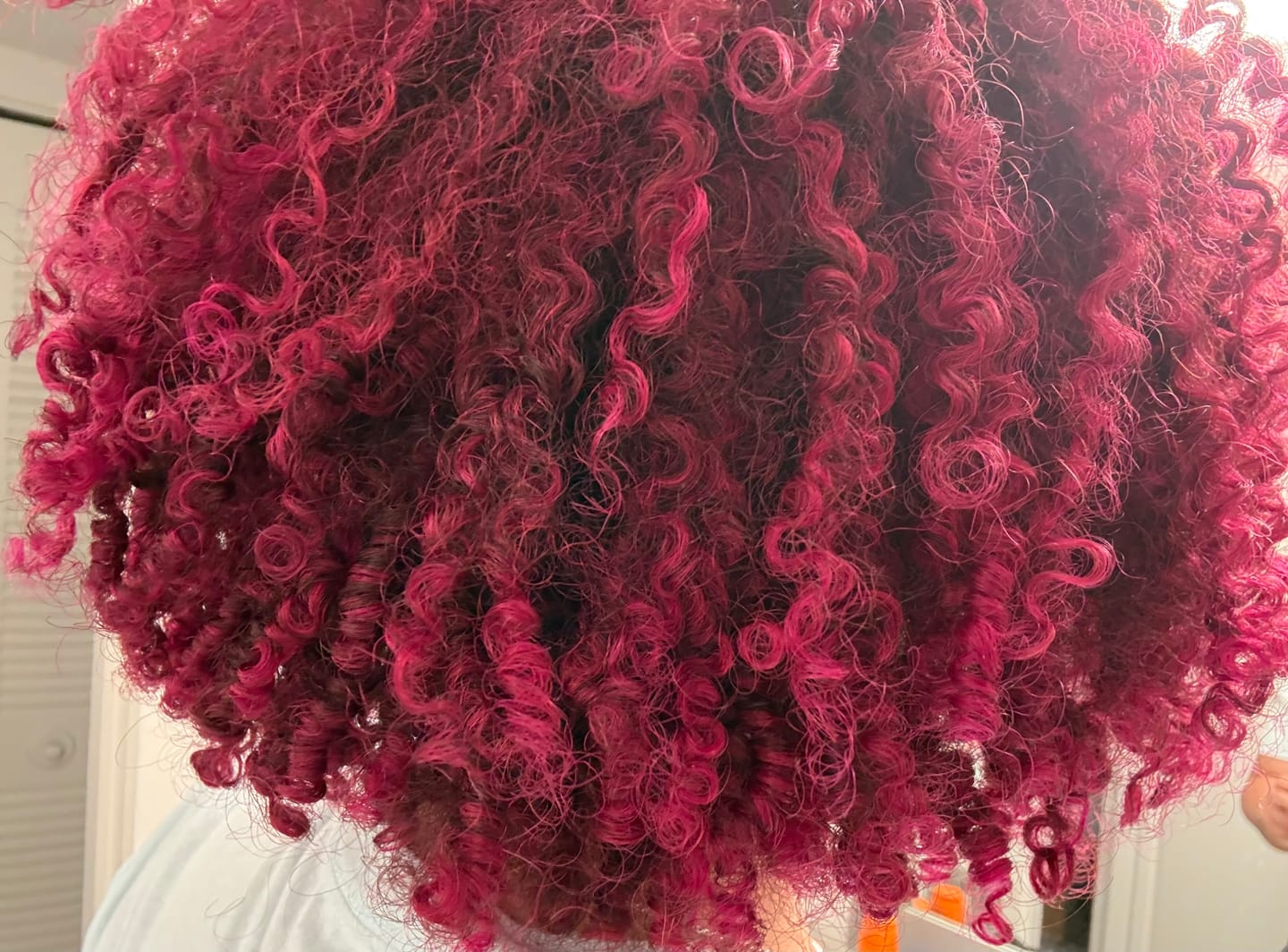 Customer photo review of Tropical Oasis Anti-Humidity Firm Hold Hair Gel