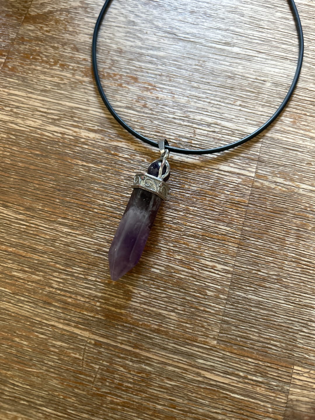 Customer photo review of Amethyst Halskette