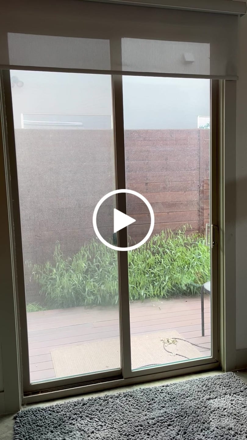 Customer video review of SmartWings Motorized Light Filtering Solar Shades 1%/3%/5% Openness Aventus