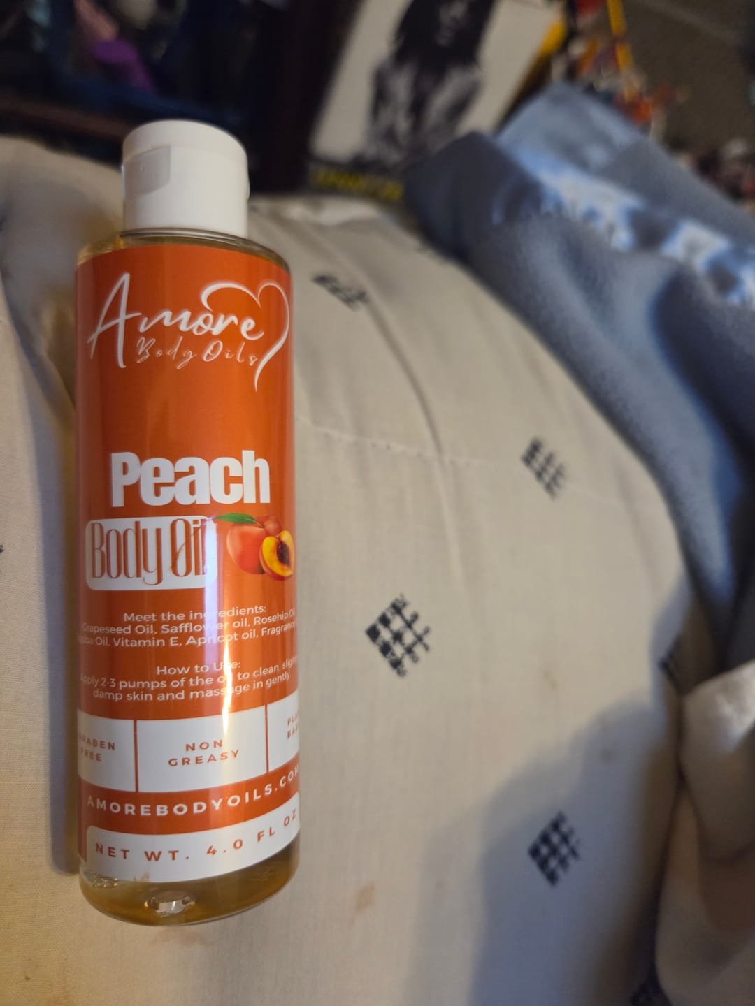 Customer photo review of Peach - Body Oil