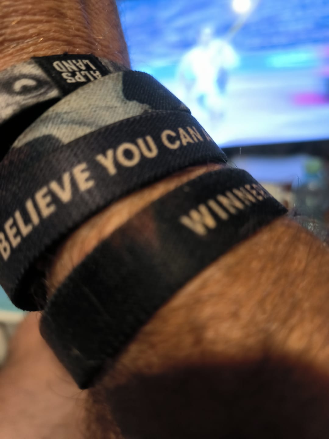 Customer photo review of I can. I will. - Elastisches Armband