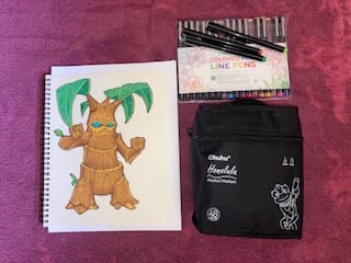 Customer photo review of Ohuhu Hana Highway Fineliner Drawing Pens,18 Pack