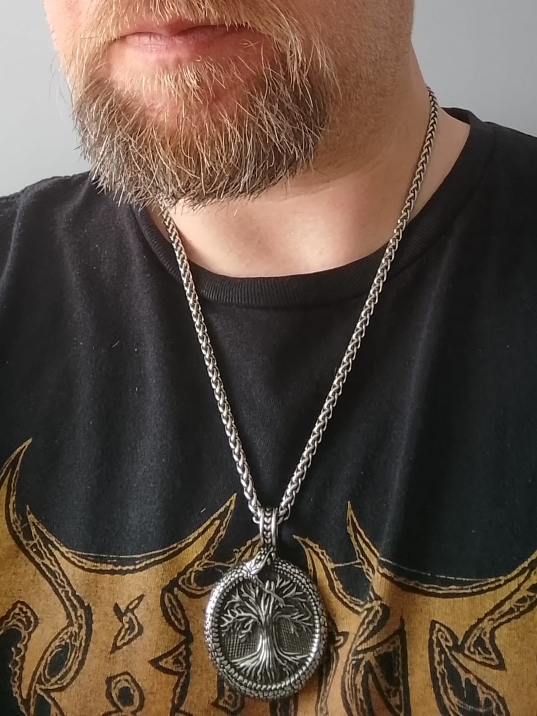 Customer photo review of Yggdrasil Necklace
