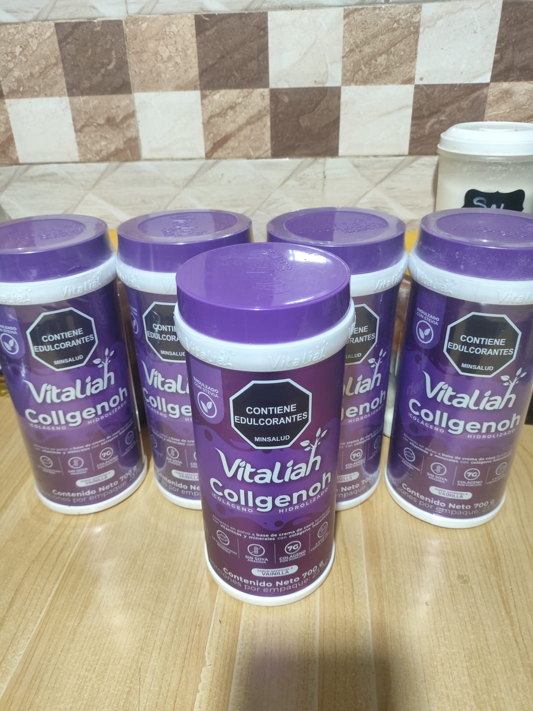 Customer photo review of Malteada Colágeno Vainilla 700 g