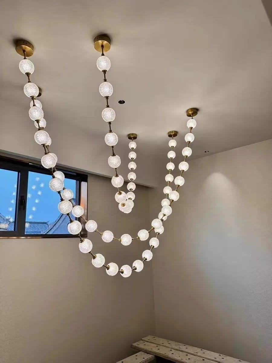 Customer photo review of Strand Necklace Chandelier