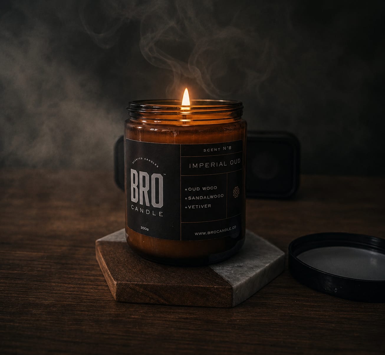 Customer photo review of The Imperial Oud Candle