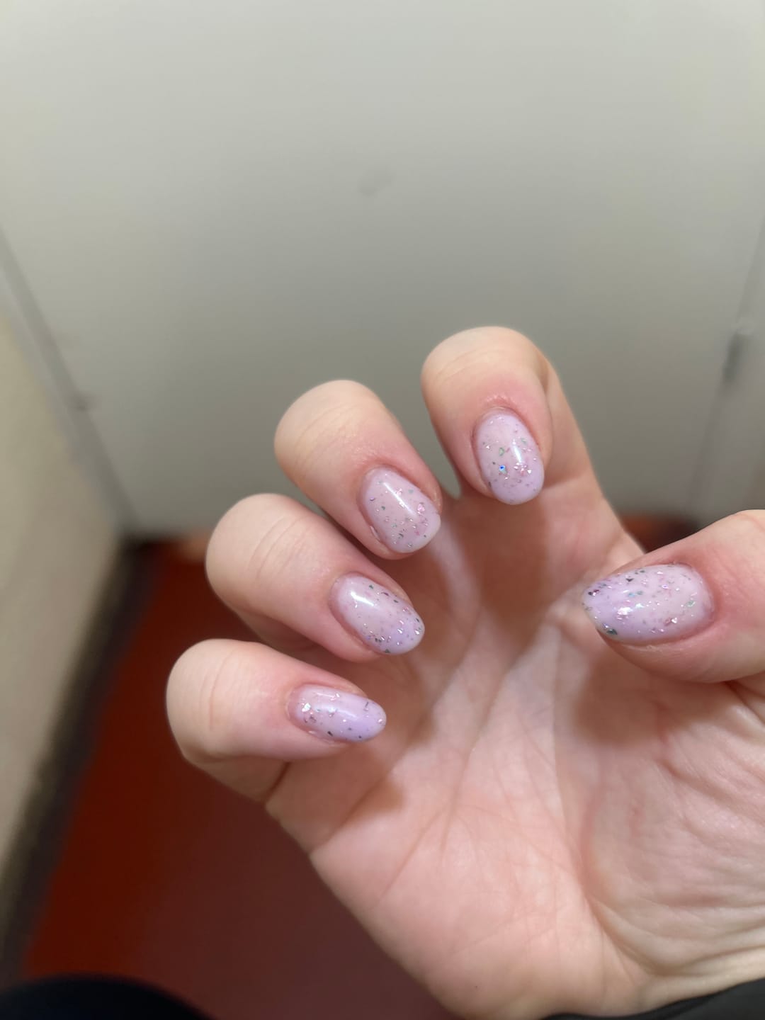 Customer photo review of Semilac 393 Sparkling Black Cherry UV Gel Polish