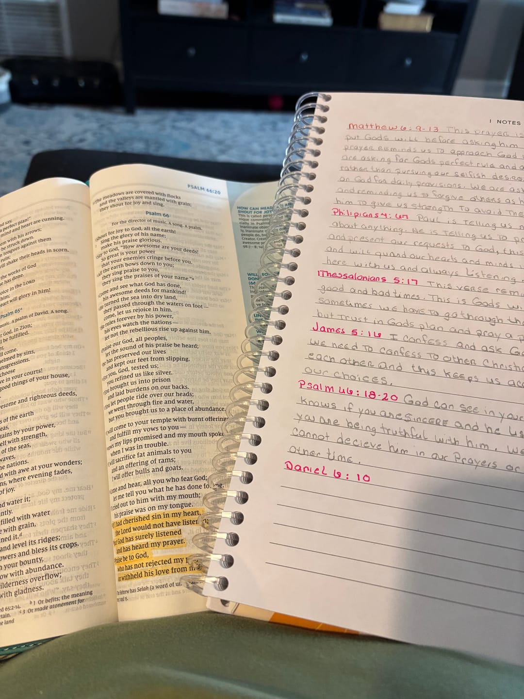 Customer photo review of The Bible In A Year: A 52-Week Journey Through God's Word (Softcover)