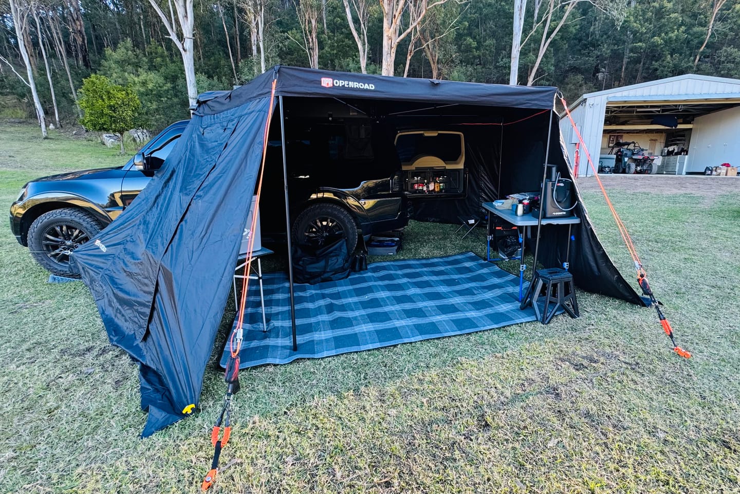 Customer photo review of OPENROAD  270 Free Standing Awning for Camping