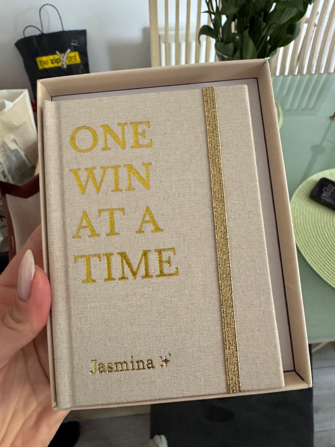 Customer photo review of One Win at a Time Notebook