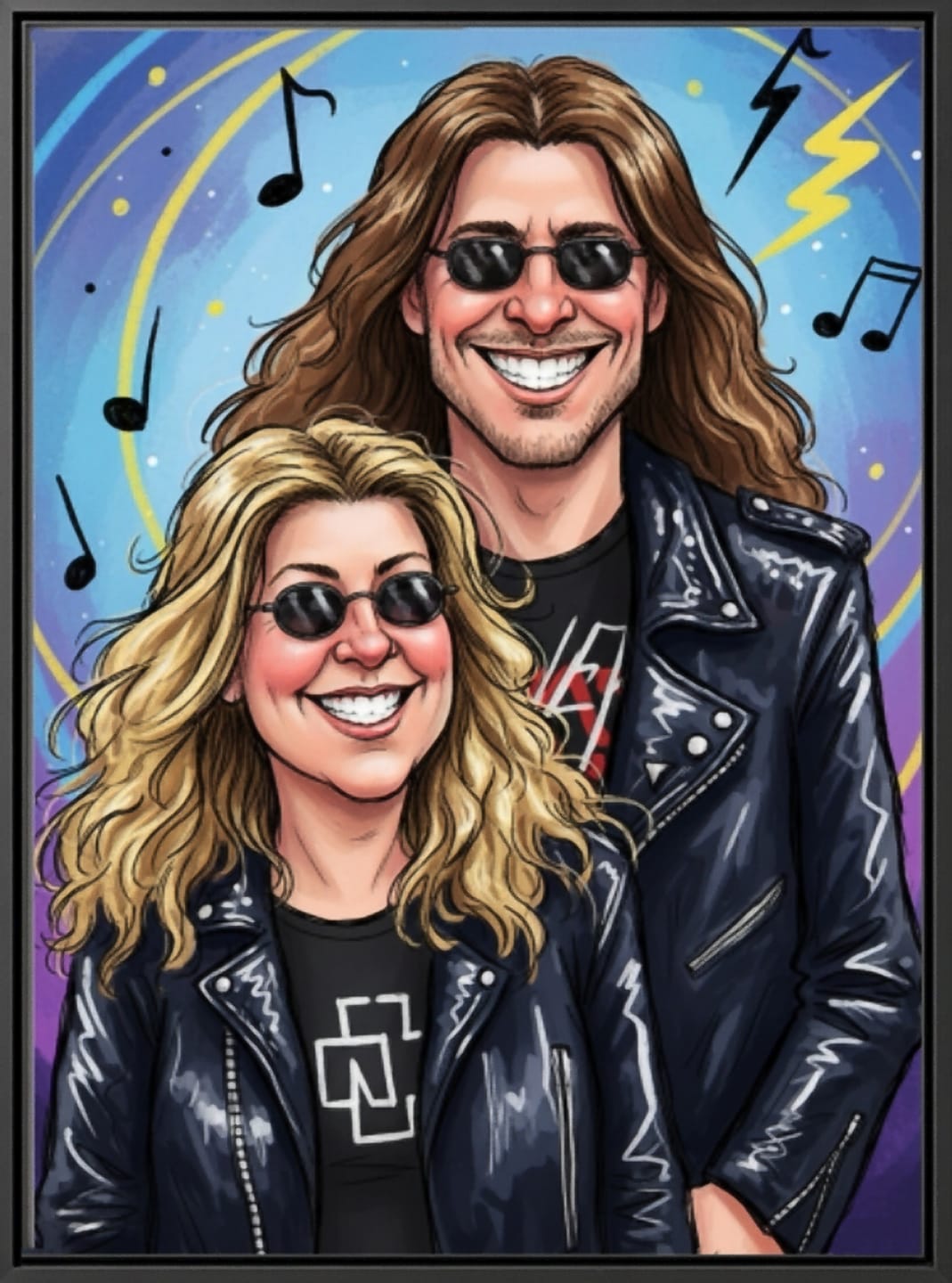 Customer photo review of ColorSketch Poster Dein Foto als handgezeichnete Karikatur