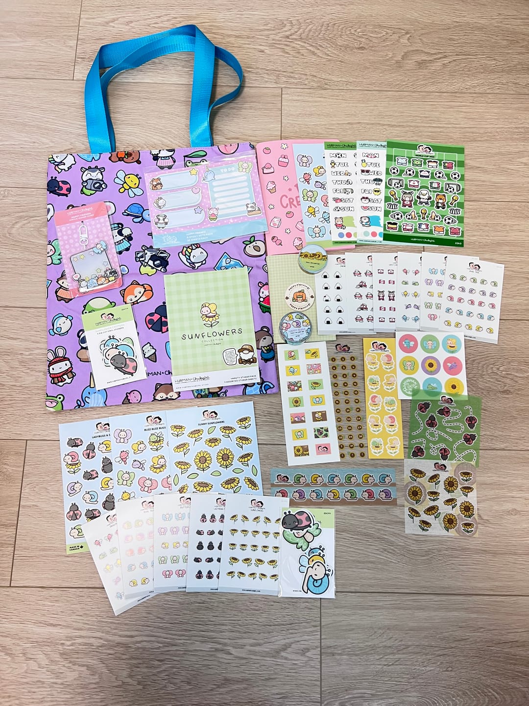 Customer photo review of Sunflower Critters Variety Sticker Pack