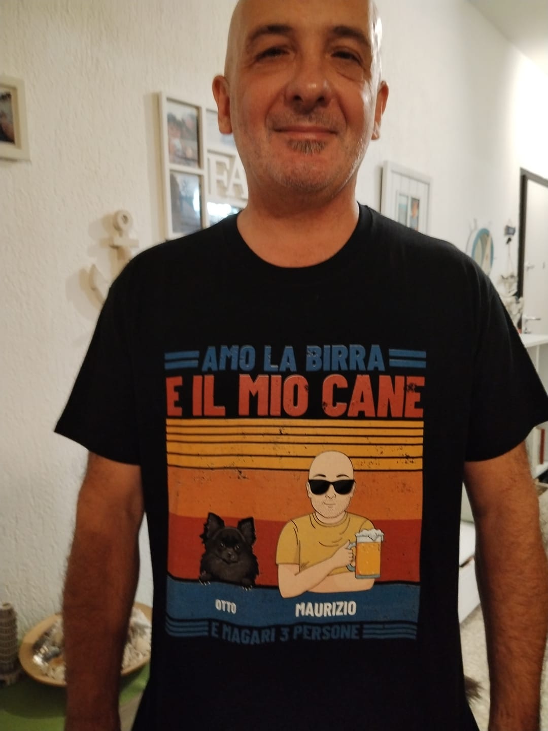 Customer photo review of Amo la birra e i miei animali da compagnia - Maglietta personalizzata