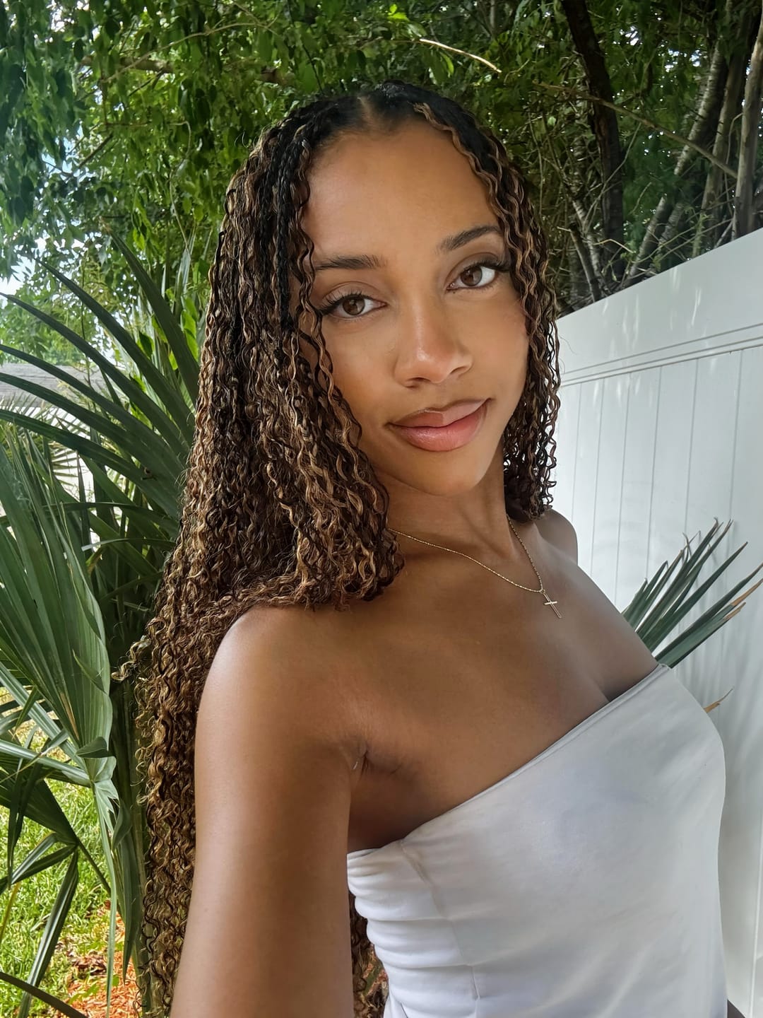 Customer photo review of #4/27 Mix Color Blend Water Deep Wave Human Crochet Hair