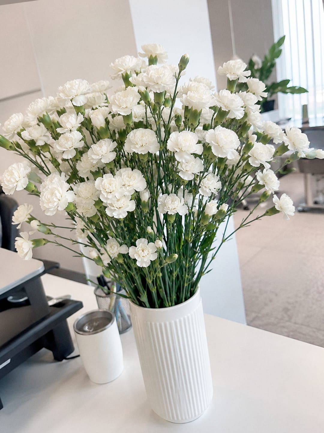 Customer photo review of Mini Clavel Blanco