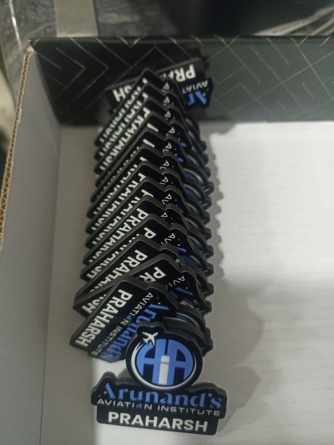 Customer photo review of Customized Magnetic Badge | Wear Your Brand | PrintMine.in