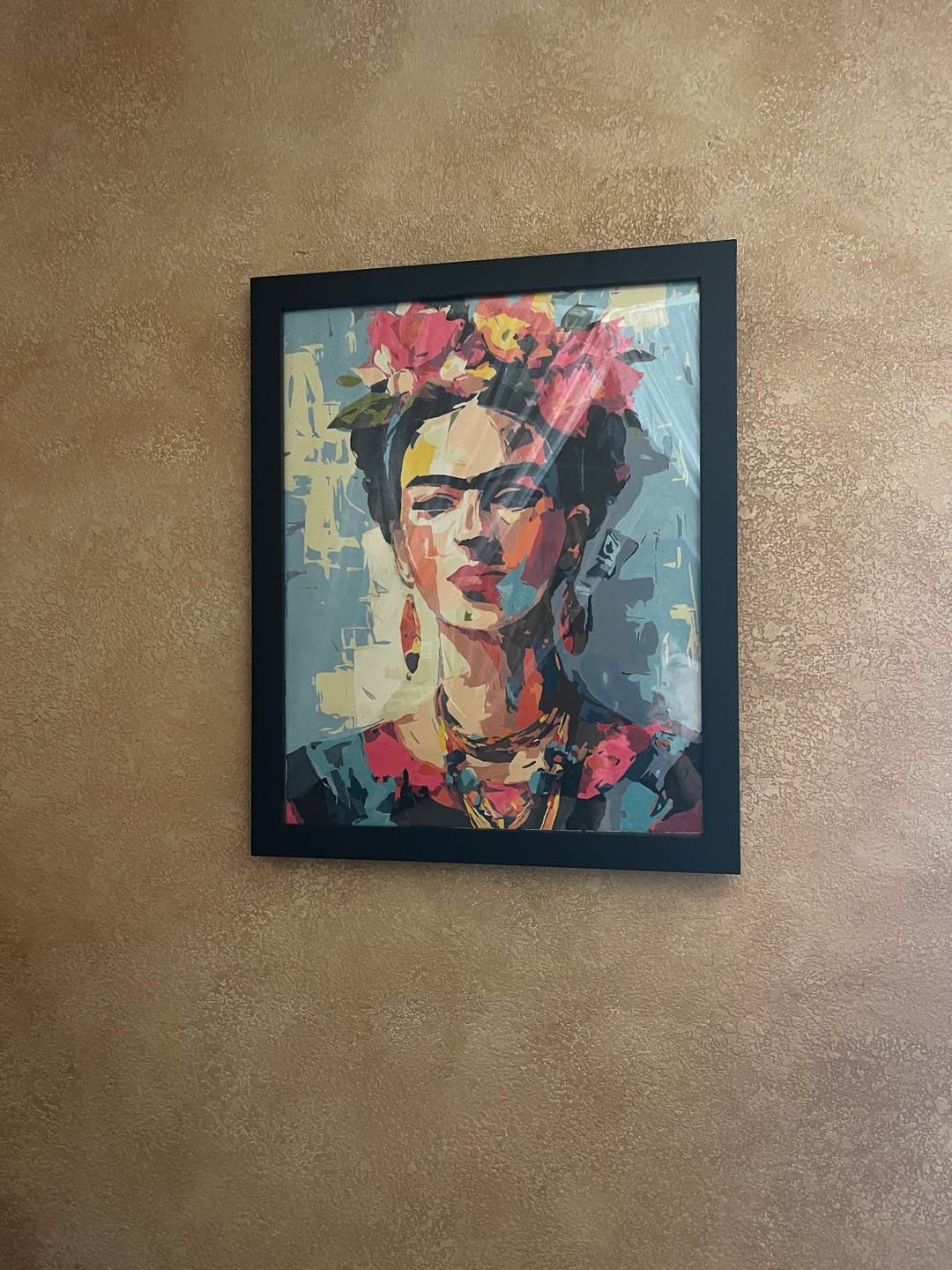 Customer photo review of Expressive Frida | Paint by Number
