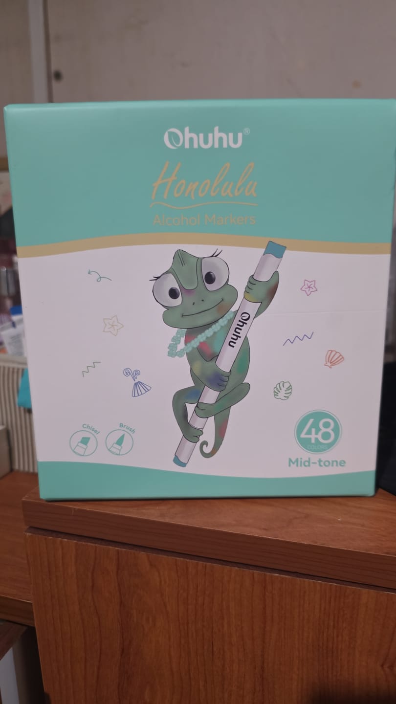 Customer photo review of Ohuhu - Set 48 Marcadores al Alcohol Honolulu A Doble Punta Mid Tones