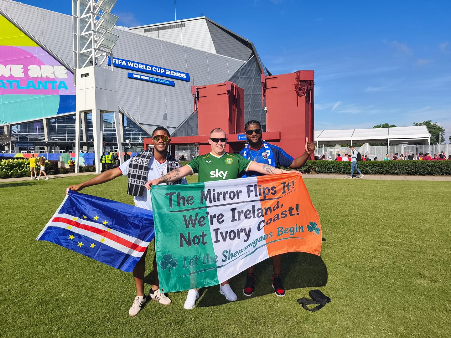 Customer photo review of Personalised Ireland Flag