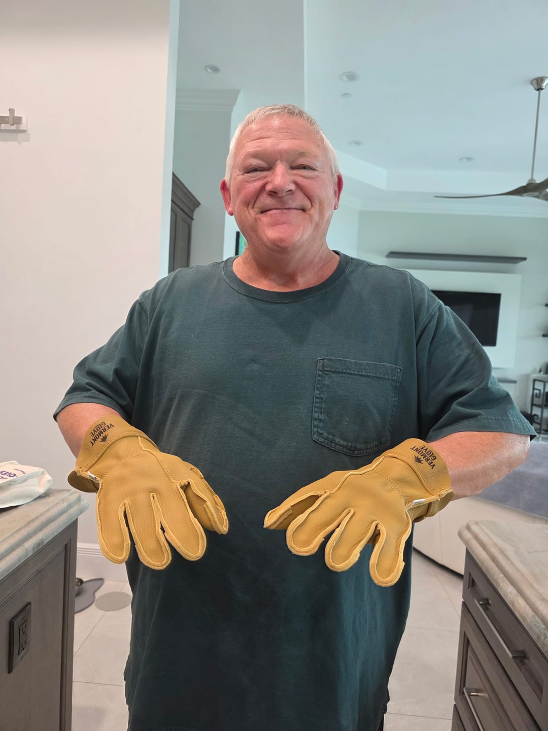 Customer photo review of Bespoke Gloves
