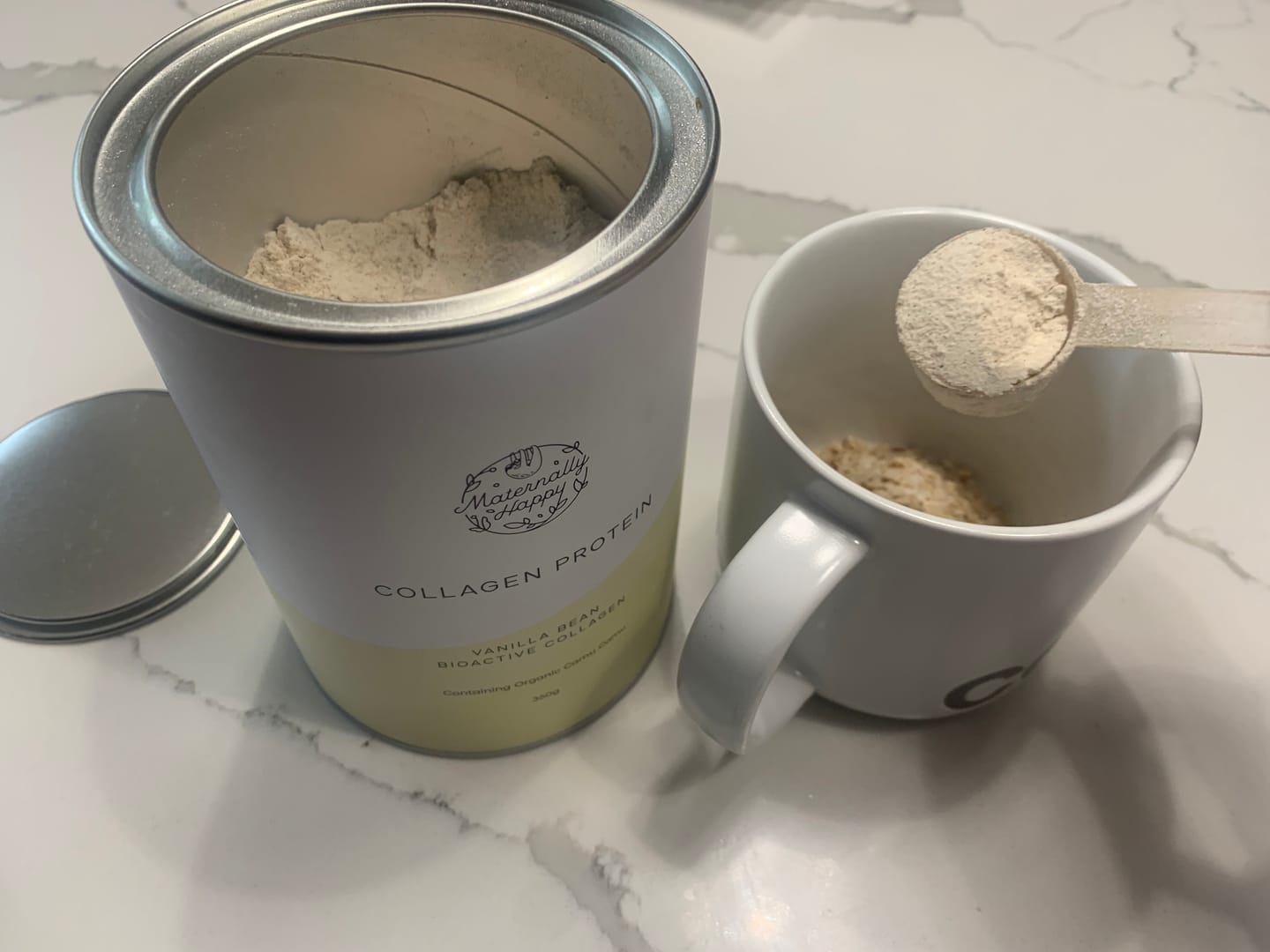 Customer photo review of Collagen Protein - Vanilla Bean