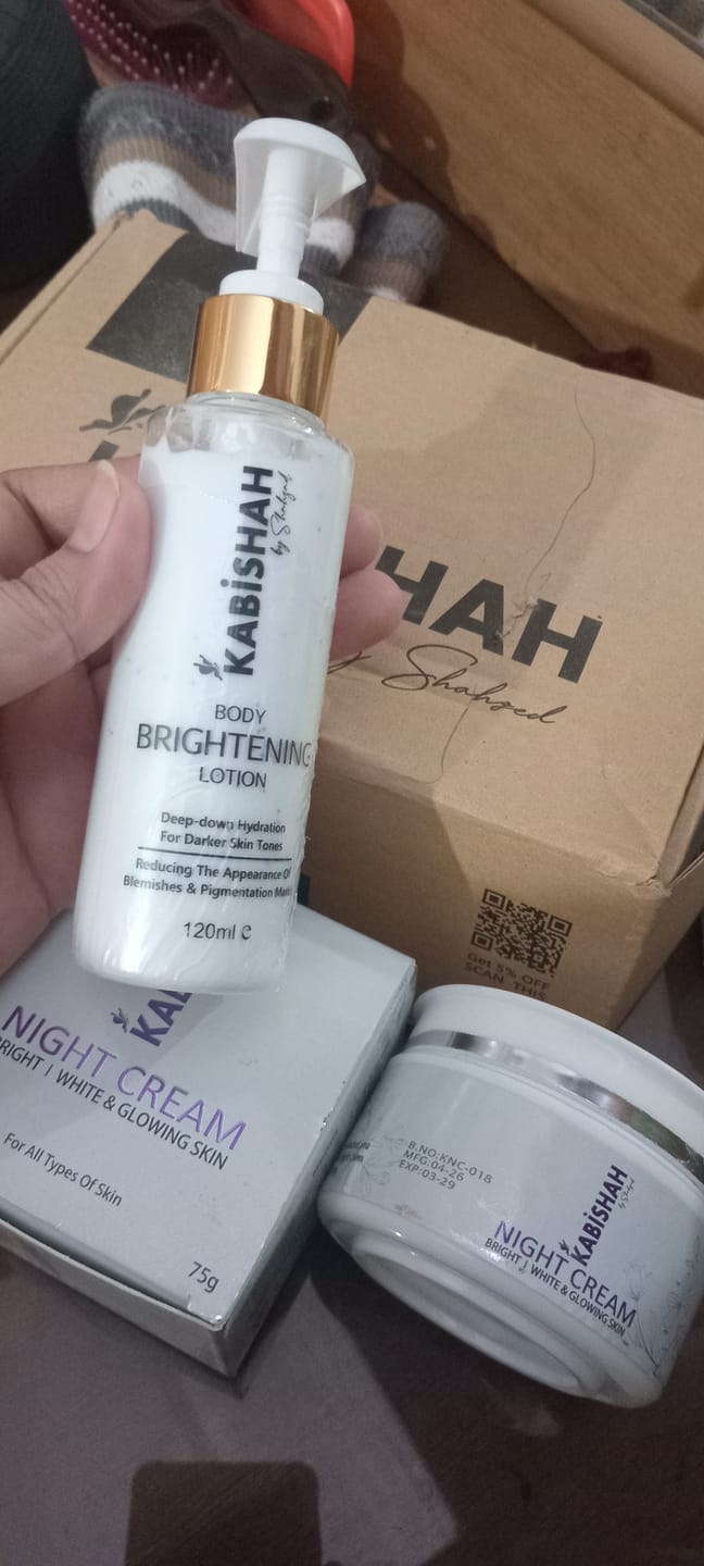 Customer photo review of DazzleSkin Body Hydrating Lotion