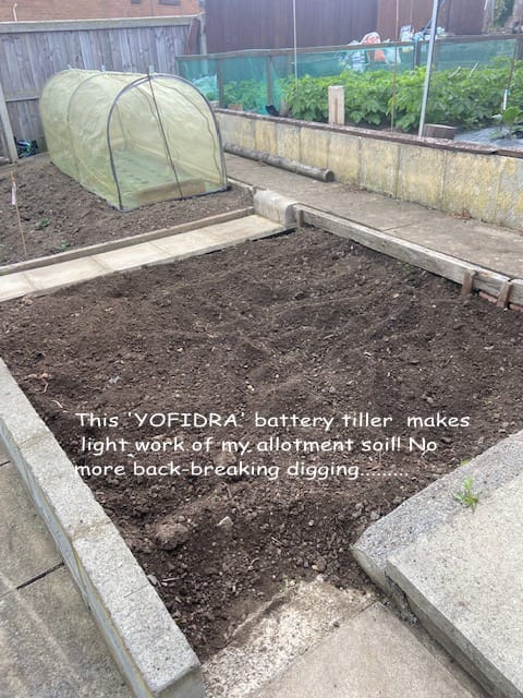 Customer photo review of YOFIDRA Cordless Brushless Garden Tiller – Fits Makita 18V Batteries