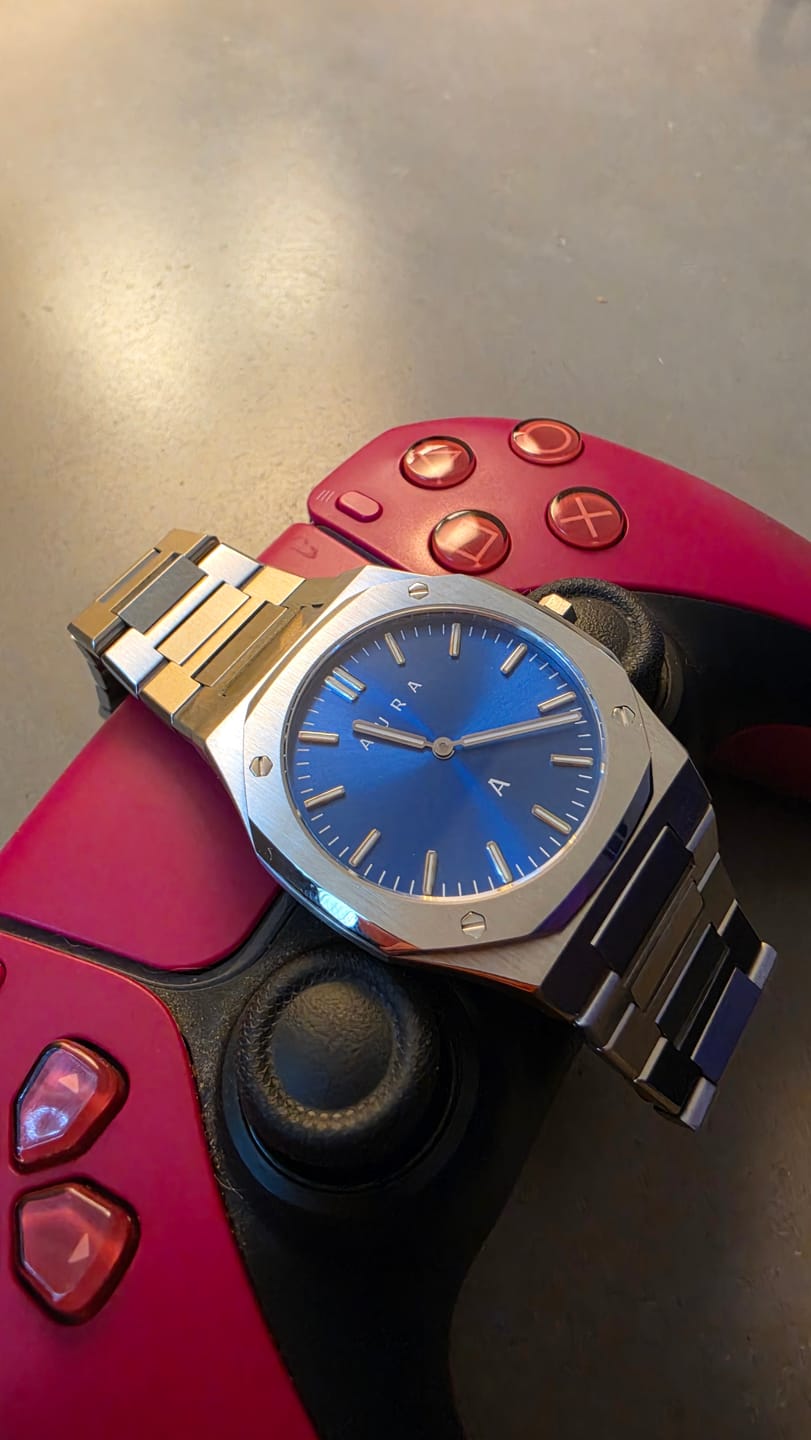 Customer photo review of Ultra Thin 001: Steel/Blue