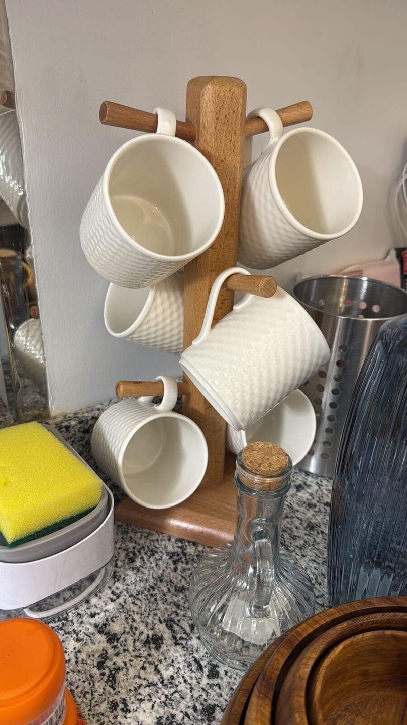 Customer photo review of Wooden Mug Stand