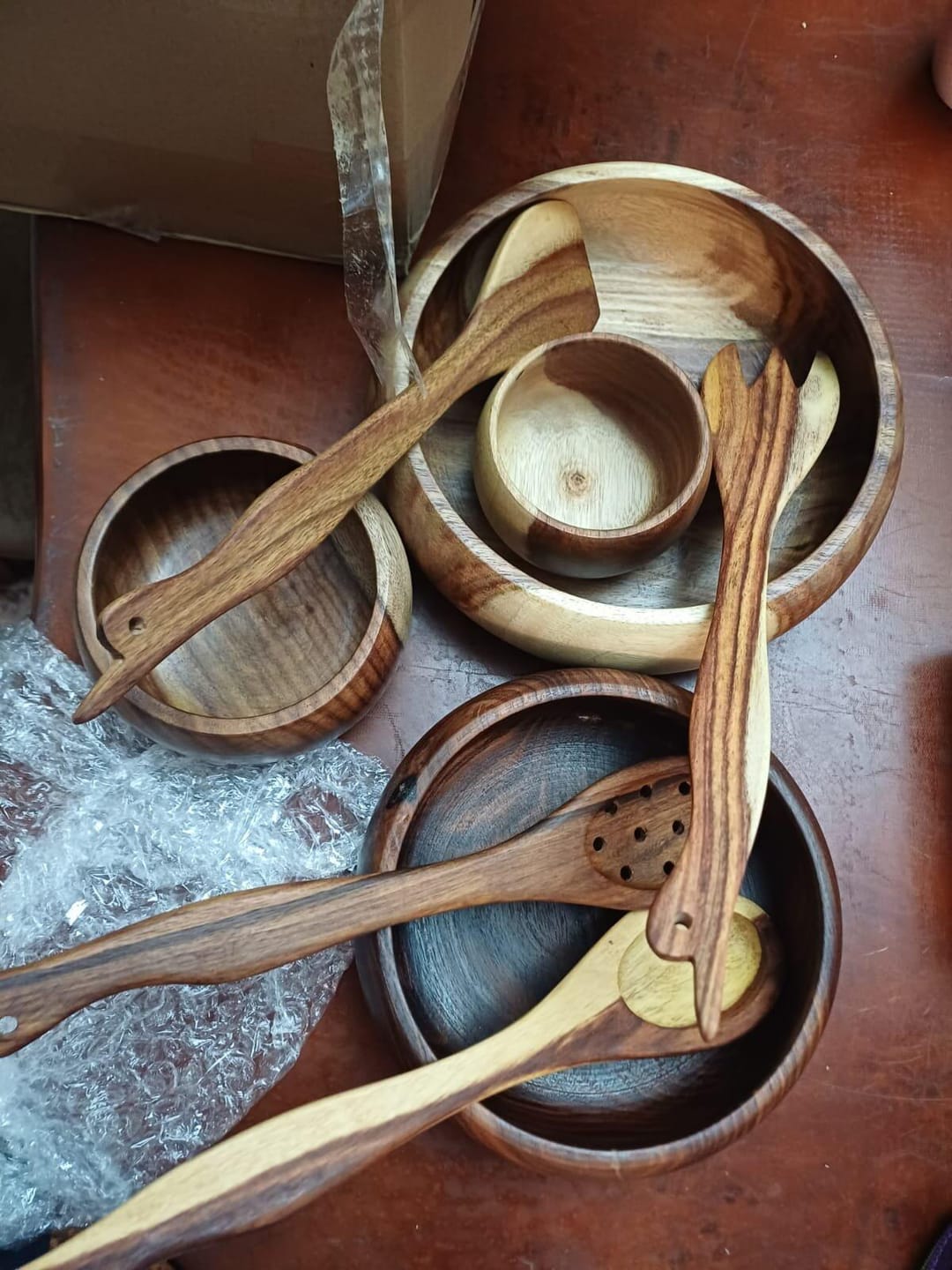 Customer photo review of Wooden Cooking Spoons