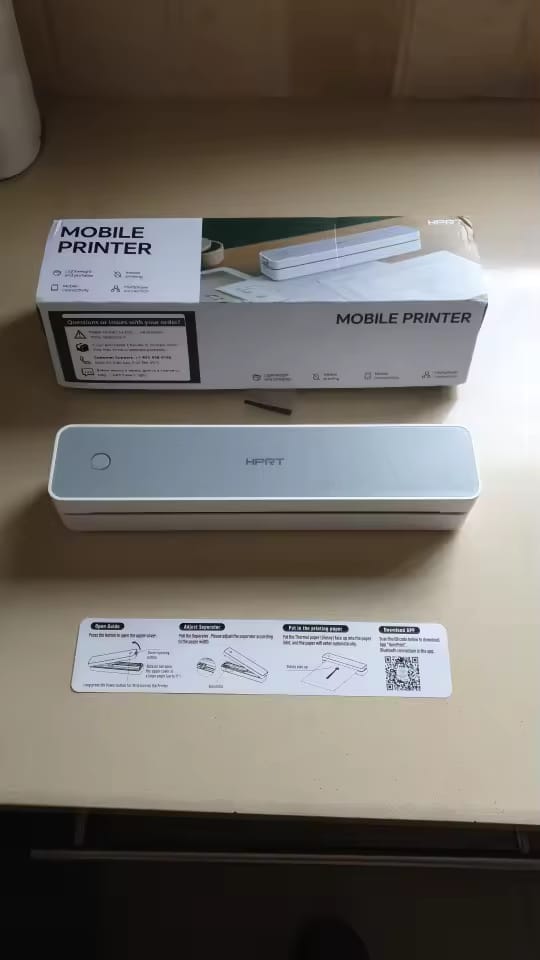 Customer photo review of PortaPrint - Wireless Inkless A4 Printer