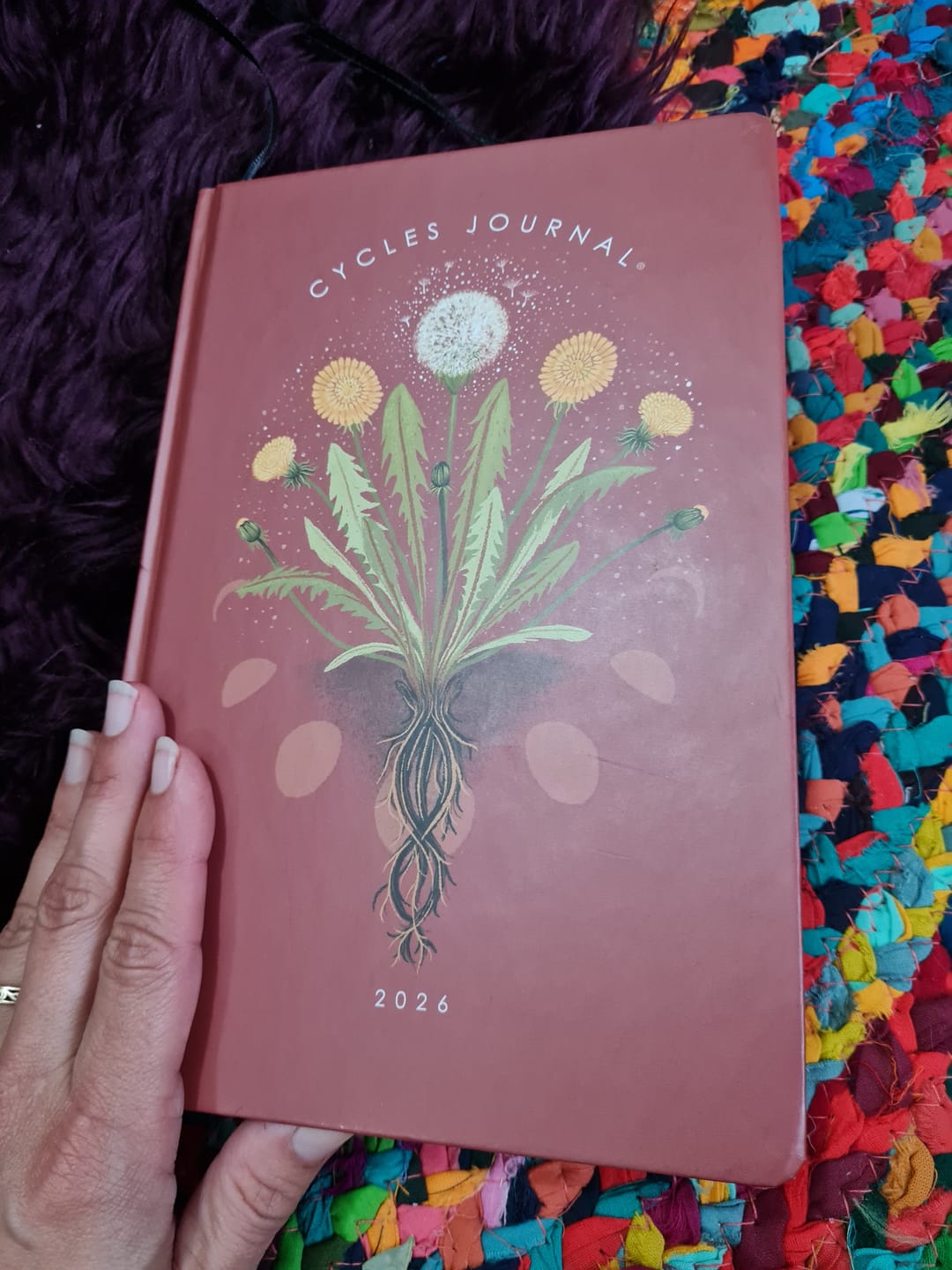 Customer photo review of Cycles Journal® 2026: Your Offline Moon Cycle Tracker & Planner for Whole-Body Awareness – mental, menstrual, menopausal &/or horomonal health