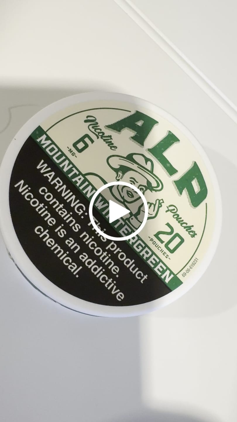 Customer video review of Mountain Wintergreen Nicotine Pouches