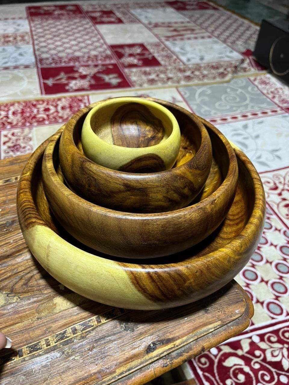 Customer photo review of Bombeh Wooden Bowl Set of 4