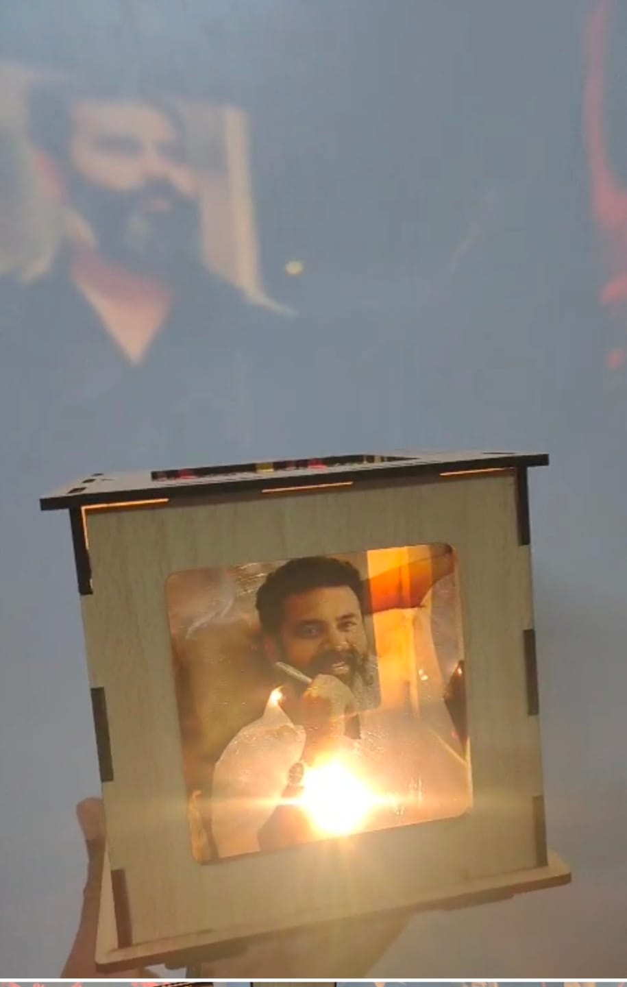 Customer photo review of Customize Photo Shadow Box