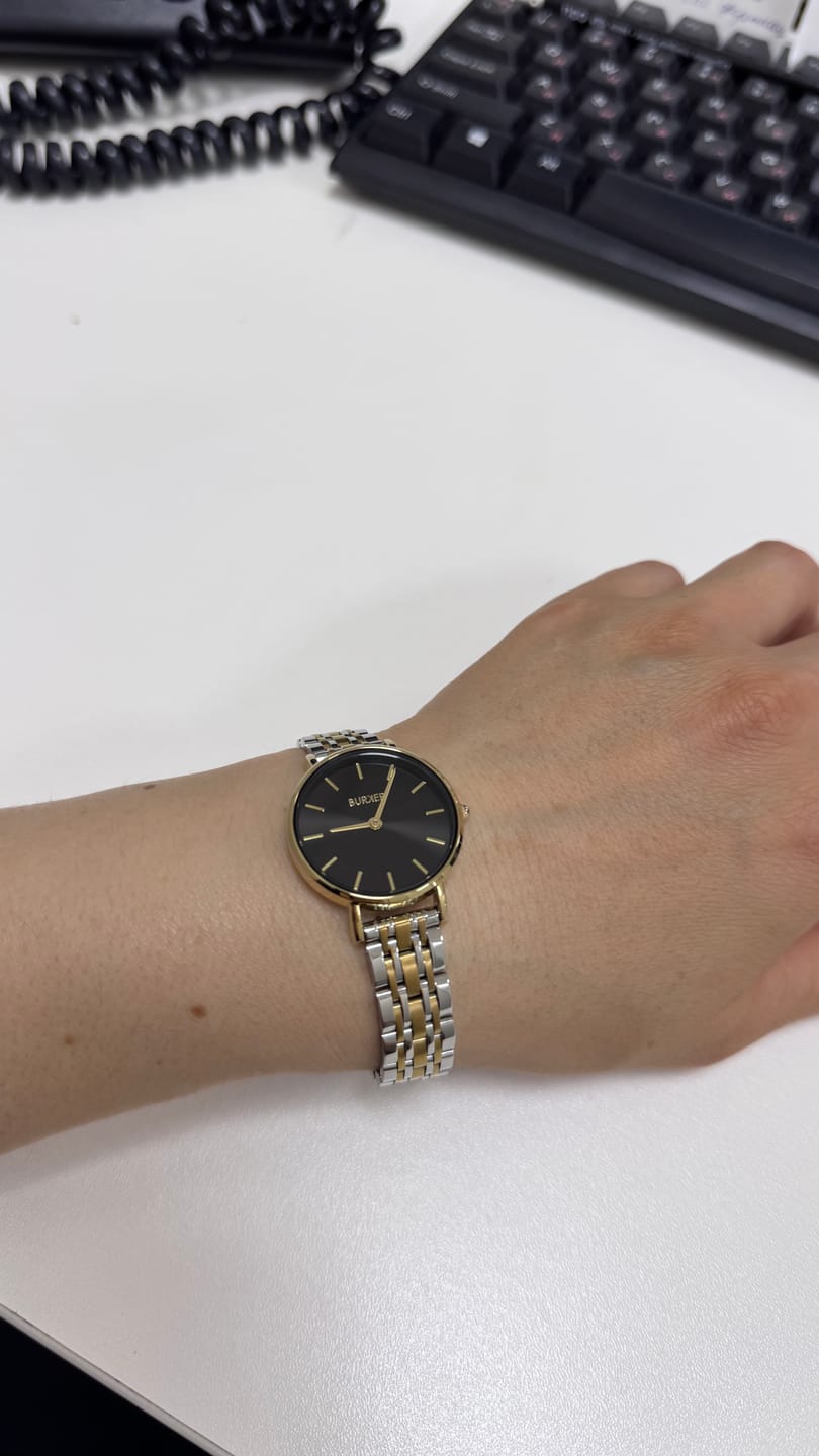 Customer photo review of Ruby Petite Black Gold Silver