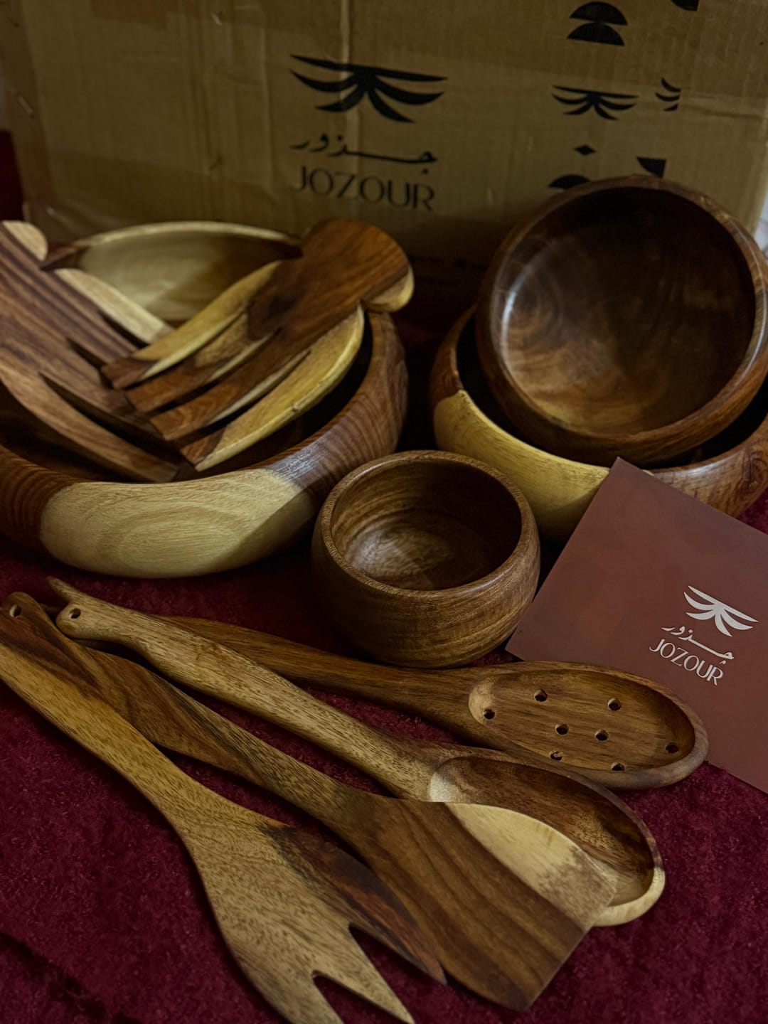 Customer photo review of Bombeh Wooden Bowl Set of 4