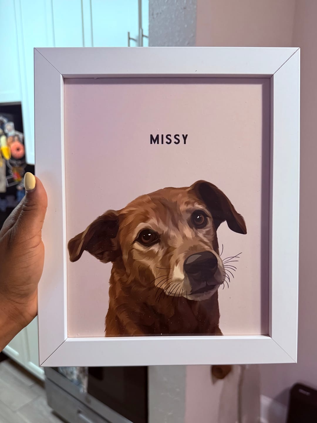 Customer photo review of Custom One Pet Portrait