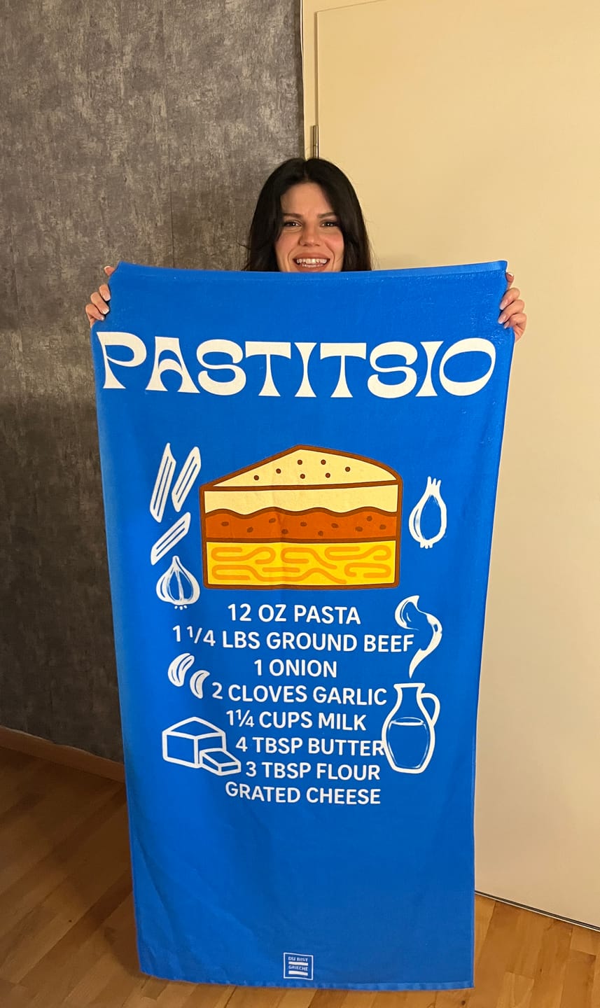 Customer photo review of Pastitsio Rezept – Strandtuch