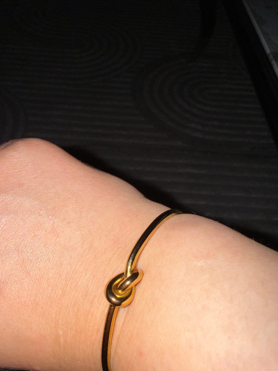 Customer photo review of Eternity Gold Bracelet